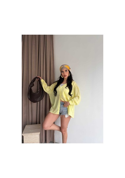 Unika Boutique Salaş Stil Gömlek Sarı