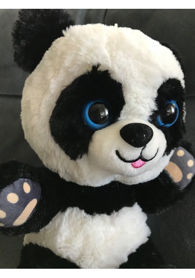 Merty Avm Premium Kalite Sevimli Peluş Panda - Dolgun Yapılı Oturabilen Hediye Oyuncak Siyah- Beyaz