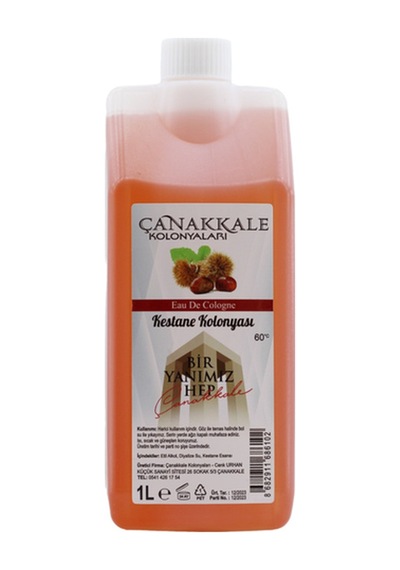 Çanakkale Kolonyaları Kestane Kolonyası Korumalı Kapak - Yeni Model 2 x 1 L