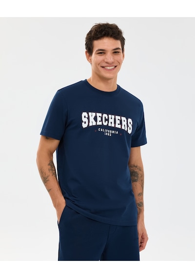 Skechers M Regular T-shirt Erkek Lacivert Tshirt S2610122-0505