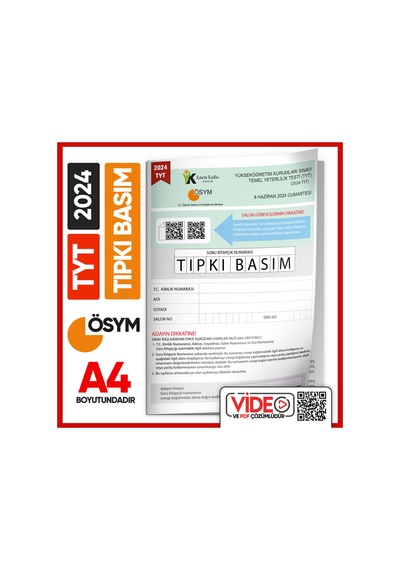 2024 Tyt - Ayt - Msü Ösym Çıkmış Soru Tıpkı Basım 3 Kitapçık Seti