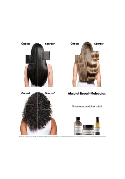 Serie Expert Absolut Repair Molecular Çift Fazlı Profesyonel Bakım Yağı 90 Ml