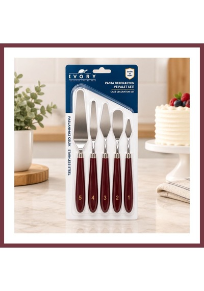 Storeşahin 5 Parça Pasta Spatulası Shn0720 Çok Renkli