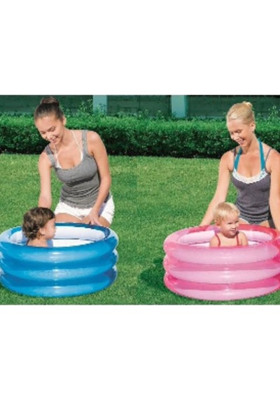 51033 3 Bölmeli Havuz 70x30 Cm Mavi Mavi - Pembe