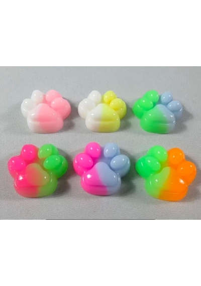 6 Adet Sevimli Mini Sukuşi Kedi Patisi Oyuncaklar, Mochi Squishy Yumuşak Kedi Pençesi, Stres Ön
