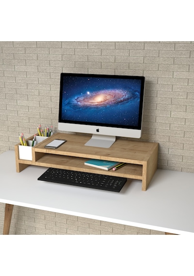 Emkawood Sally Safir Monitör Yükseltici Laptop Standı