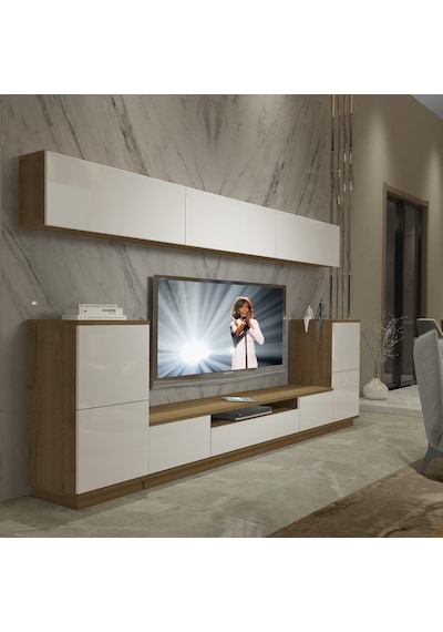 Decoraktiv Trendstyle 9s Mdf Tv Ünitesi Tv Sehpası Pera - Beyaz