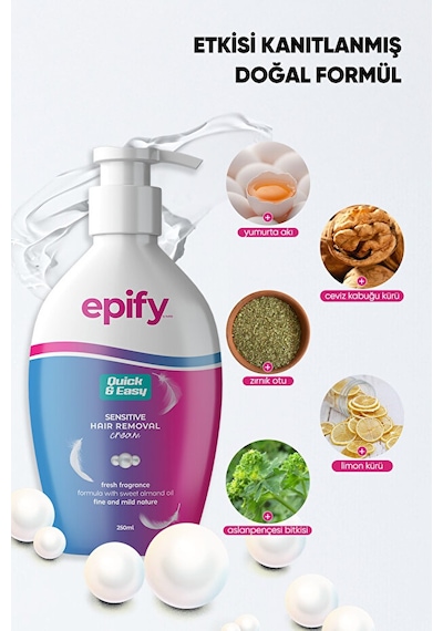 Epify Tüy Dökücü Krem 250 ML Epify Tüy Dökücü Krem 250 ML