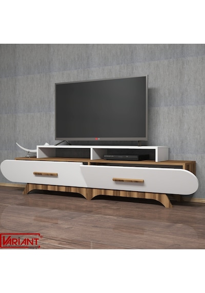 Variant Flora Tv Ünitesi Ceviz - Beyaz