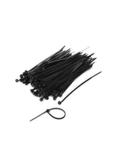 Uv Tork Kablo Bağı Cırt Kelepçe 3,6 Mmx200 Mm Siyah 100 'lü Paket