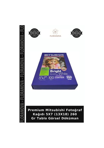 Premium Mitsubishi Fotoğraf Kağıdı 5x7 13x18 260 Gr Tablo Görsel Döküman