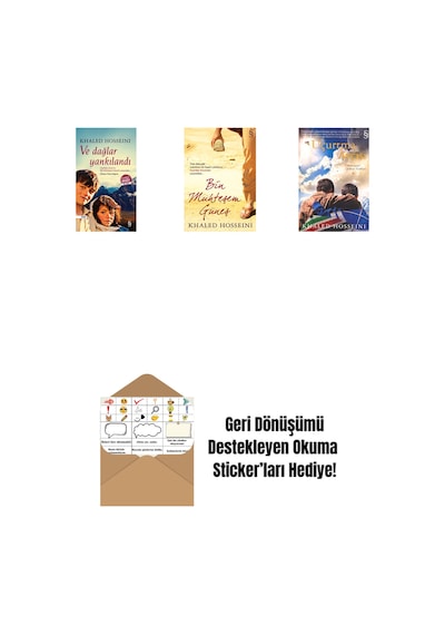 Ve Dağlar Yankılandı Midi Boy + Bin Muhteşem Güneş + Uçurtma Avcısı + Okuma Sticker'ları