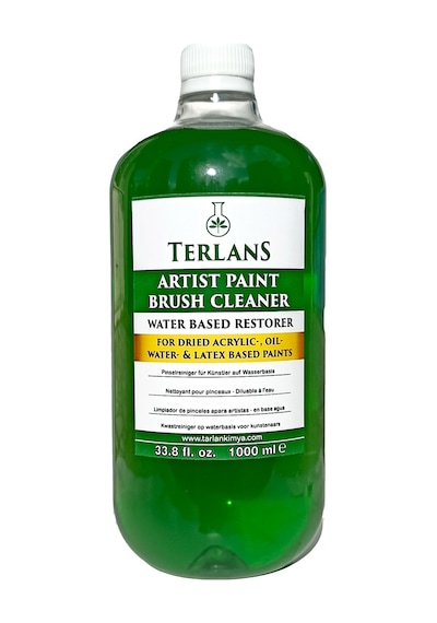 Terlans Sanatsal Boya ve Fırça Temizleyici 1000 Ml Brush Cleaner