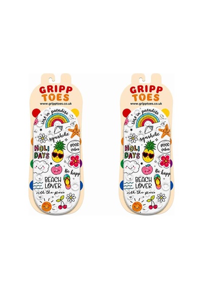 Gripptoes Kaymaz Damla Tabanlı Deniz&havuz Çorabı F2 Çok Renkli