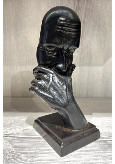 Reçine Düşünen Insan Biblo/ Mask Model2