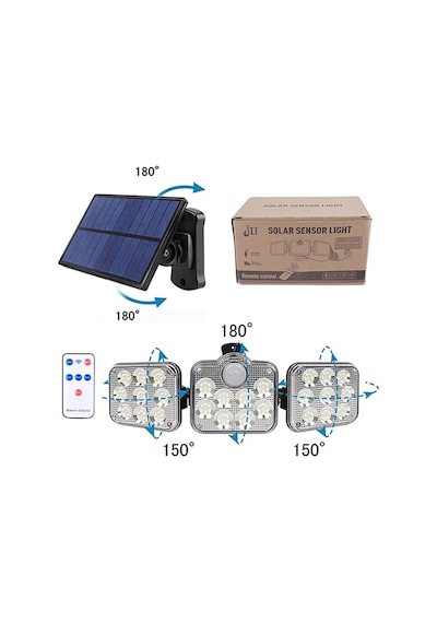 Powermaster Sensörlü Kumandalı 138 Ledli Solar Lamba Jd-2858 (536078203)