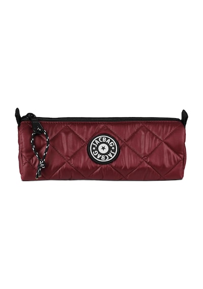 Jacbag Prime Soft Kapitone Kalem Kutusu, Pembe, Fermuarlı Haki Tek Renk