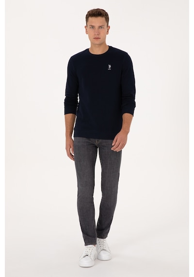 U.S. Polo Assn. Erkek Regular Fit Bisiklet Yaka Lacivert Sweatshirt 50310310-VR033 U.S. Polo Assn. Erkek Regular Fit Bisiklet Yaka Lacivert Sweatshirt 50310310-VR033