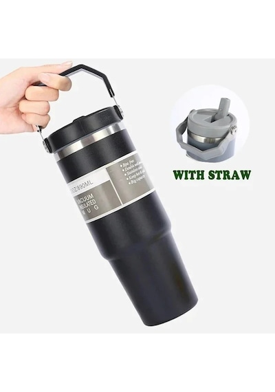Termos 900 Ml Pipetli Termos Bardak 5570 Sarı