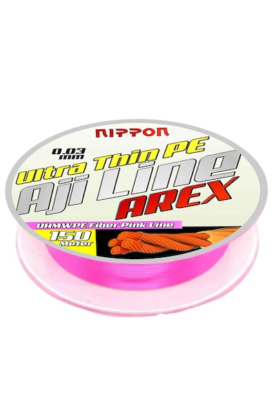 Aji Line Arex 150 Mt. Pink Aji İpi Aji İp Misina 0.03 Mm