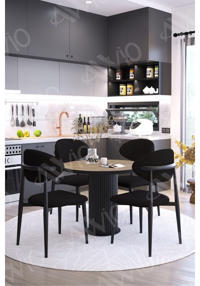 Avvio Talex Bohem Ayak Siyah Polo Metal Sandalye 90x90 Yemek Masası Mutfak Masası Masa Sandalye Takımı Akçaağaç Avvio Talex Bohem Ayak Siyah Polo Metal Sandalye 90x90 Yemek Masası Mutfak Masası Masa Sandalye Takımı Akçaağaç