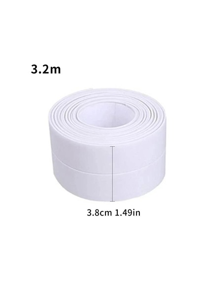 3b Trend 4 Adet 12,8 Metre Su Sızdırmaz Bant Mutfak Lavabo Banyo Pencere Duvar Bandı Beyaz