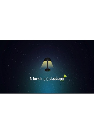 Lalumi Lamba Şarjlı Masa Lambası Siyah Genel