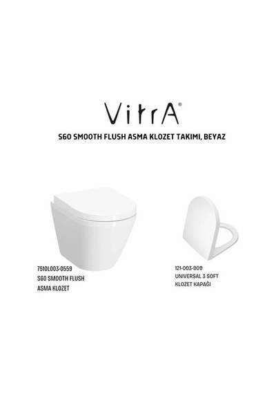 Asma Klozet Modern Tasarım 7510l003-0090, Soft Klozet Kapağı Açık Bej