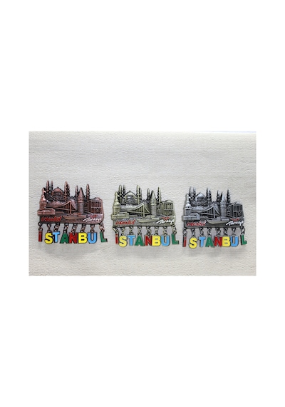 4 Adet Sarkaçlı İstanbul Temalı Magnet Dekoratif Magnet, Buzdolabı Mıknatısı, Turistik Hatıra Souvenir Collectible