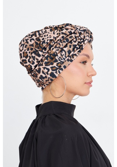 Hürrem Bone Pudra Çapraz Büzgülü Tesettür Bone Sandy Leopar Desen 2511 06 Pudra Hürrem Bone Pudra Çapraz Büzgülü Tesettür Bone Sandy Leopar Desen 2511 06 Pudra