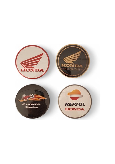 Motosiklet Magnet Set 1 Honda 4'lü Magnet Karışık Renkli