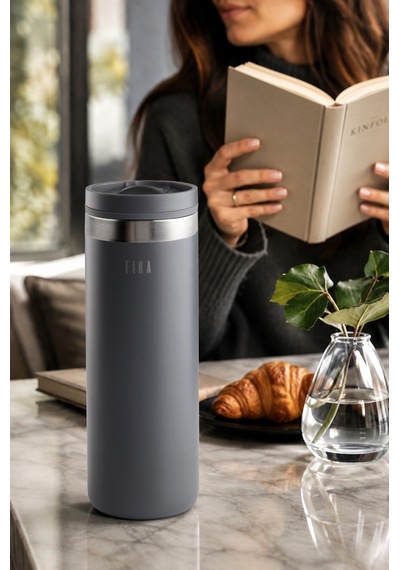 Fika Tauko Termos Bardak 470ml - Antrasit-7561 Gri