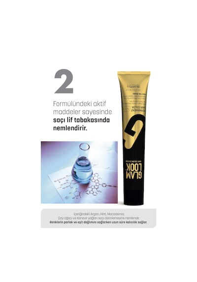 Glamlook Kalıcı Saç Boyası 100 Ml Koyu Kumral Yoğun Bakır 6.44