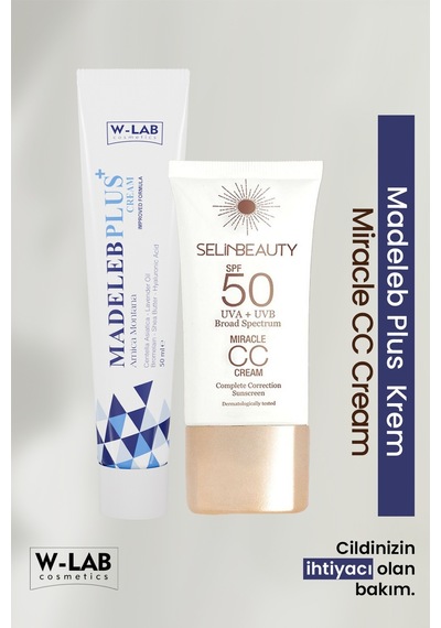 Selin Beauty Miracle Cc Krem + W Lab Madeleb Plus Krem Set