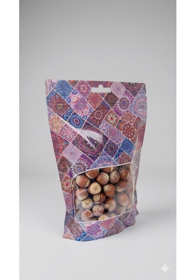 Mor Hazır Desenli Doypack - 100 Adet 20x30