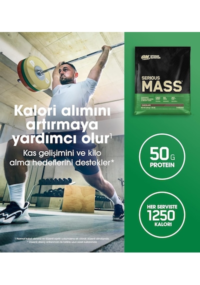 On Optimum Nutriti Serious Mass Çikolata Aromalı 5.45kg 16 Servis Ahududu