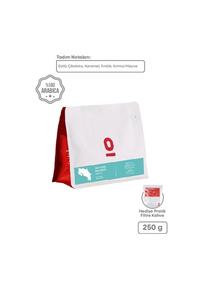 Costa Rica Volcancito Natural Anaerobik Arabica Kahve - 250 g | Sütlü Çikolata & Toffee Aromalı