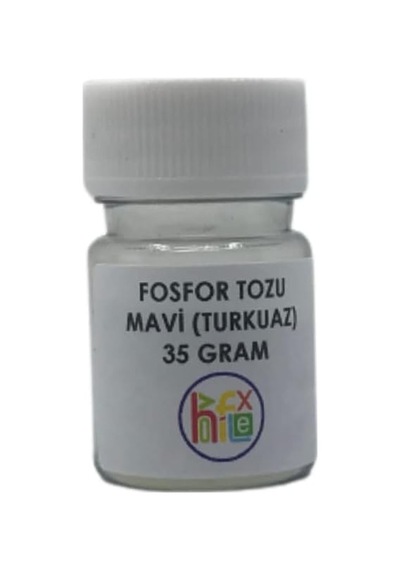 Epoksi Fosfor Tozu Mavi Karanlıkta Parlayan Fosfor 35 Gr