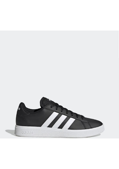 GW9251 Adidas Grand Court Base 2.0 Erkek Spor Ayakkabı CBLACK/FTW Siyah - Beyaz