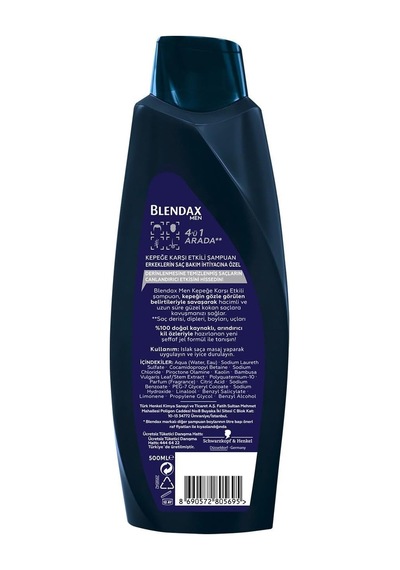 Ayrex Erkekler İçin Kepeğe Karşı Etkili 500 Ml