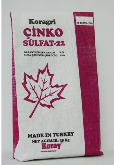 Çinko Sülfat 10 KG (Hepta Hidrat) %22 Zn 250
