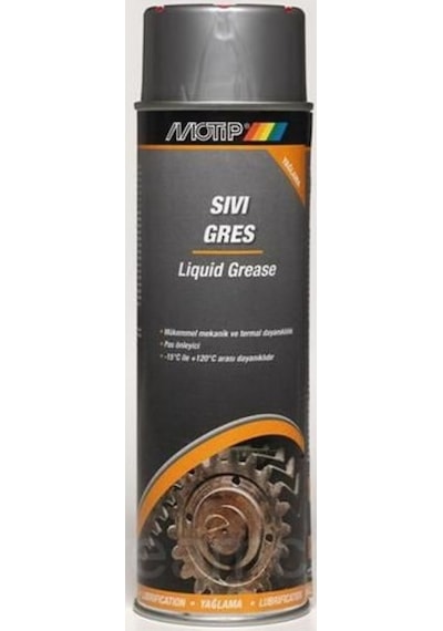 Motip Sıvı Gres Şeffaf Sprey 500Ml
