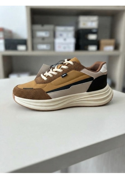 Volis Premium M-26729 Taba Bağcıklı Memory Foam Taban Günlük Erkek Sneaker Ayakkabı
