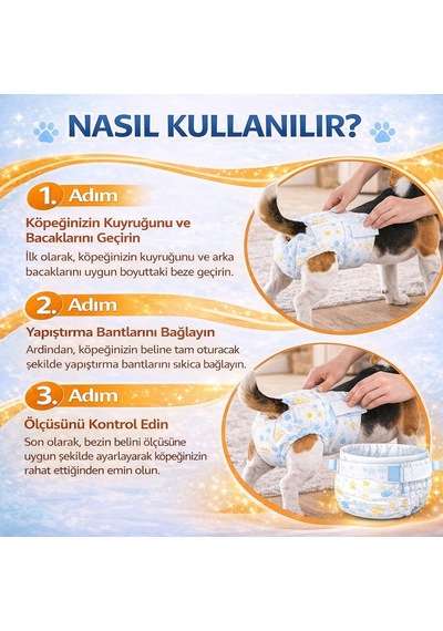 Madpet Dişi Köpek Ve Kedi Tuvalet Bezi Xs Ultra Emici Ve Sızdırmaz Pet Bezi, Regl Kızgınlık Dönemi, İdrar