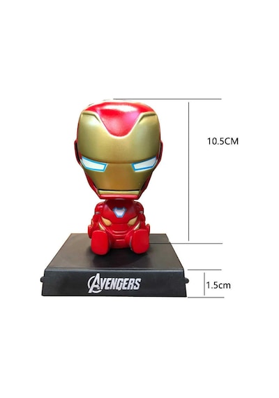 Süper Mario Kardeşler Mario Anime Sallanan Kafalı Figür Biblo Telefon Tutucu Dekoratif Masa Süsü Iron Man
