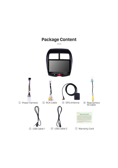 Mıtsubıshı Asx 2010+ Multimedya Navigasyon Usb Kamera Carplayer 4 Ram Uyumlu