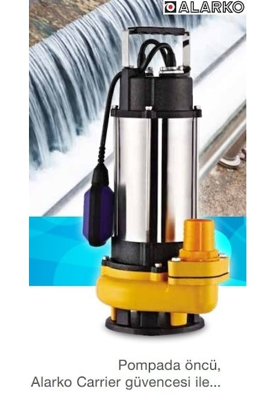 Alarko 2 Hp 220v Parçalayıcılı Pis Atık Su Drenaj Dalgıç Pompa