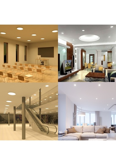 Maxled 20w Yuvarlak Sıva Üstü Sensörlü Led Panel 6500k Beyaz Mx-1210 Beyaz