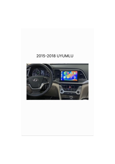 Snp Serisi Hyundai Elantra 2015 İle 2018 Uyumlu 9 İnç Android Multimedya Sistemi 4-64 Gb Hafıza Carplay Android Auto Ve Geri Görüş Kamerası 9"