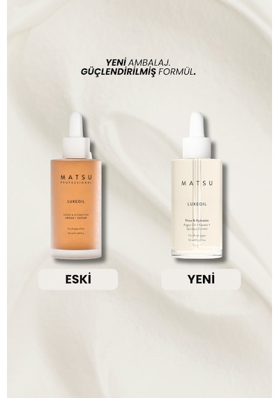 Matsu Luxeoil Argan & Havyar Özlü Besleyici Saç Bakım Yağı | Parlaklık ve Nem 50 ml
